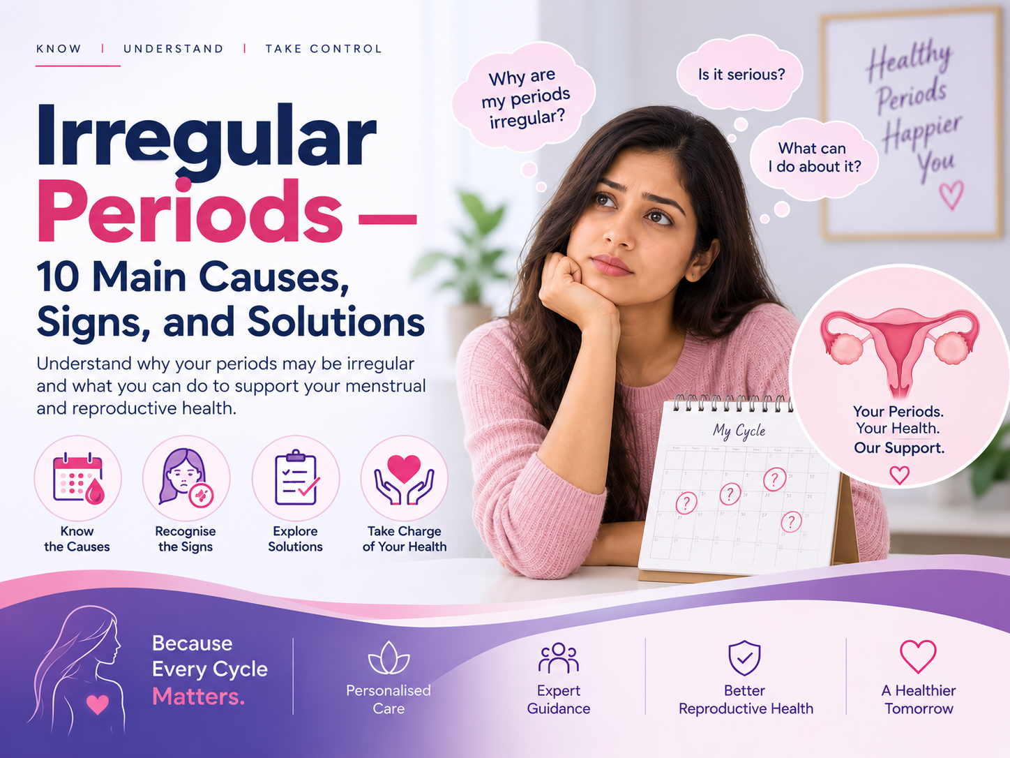 Irregular Periods — 10 Main Causes, Signs, and Solutions