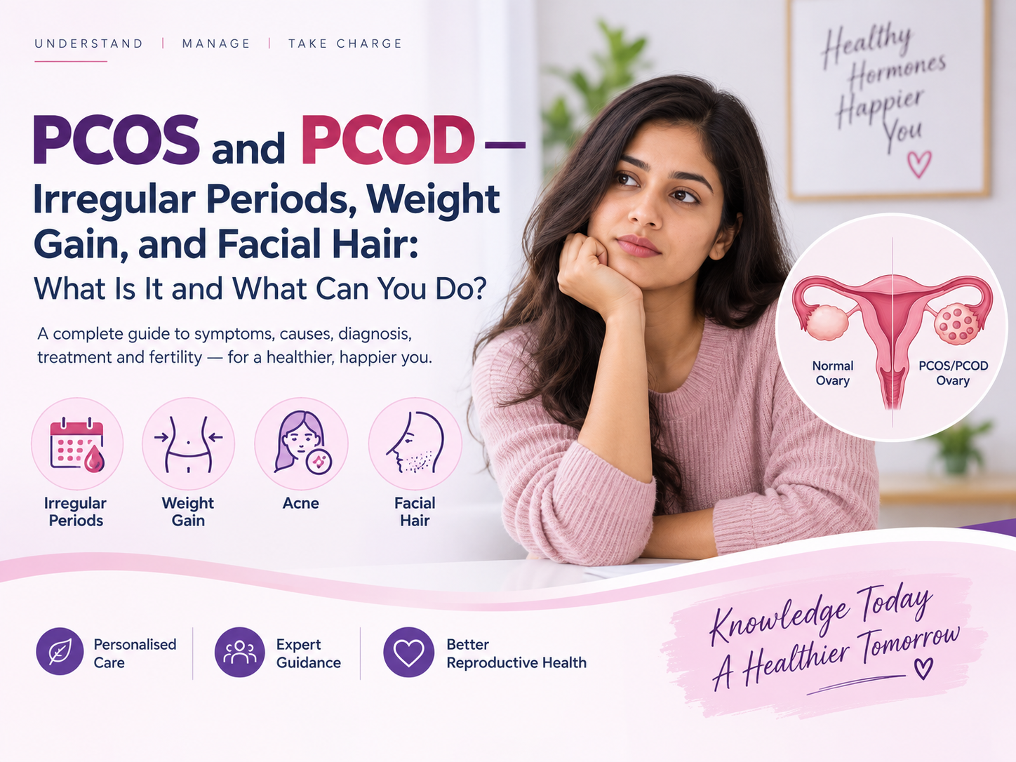 PCOS and PCOD — Irregular Periods, Weight Gain, and Facial Hair: What Is It and What Can You Do?