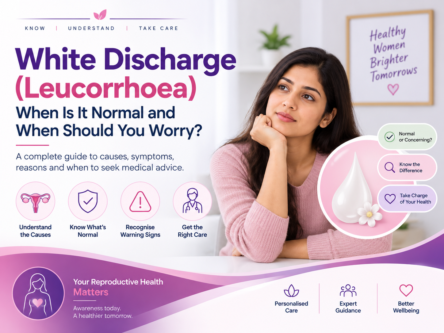 White Discharge (Leucorrhoea) — When Is It Normal and When Should You Worry?